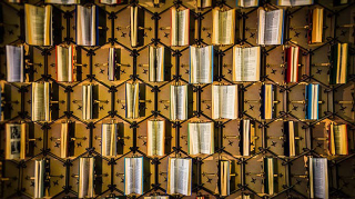 Illustration for article titled This Animatronic Wall Of Books Moves In Time With Library Visitors